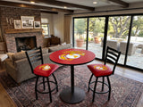 Traditional Red and Yellow U.S. Marines L014 Bar Stool | United States Military Marines Bar Stool