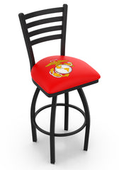 Traditional Red and Yellow U.S. Marines L014 Bar Stool | United States Military Marines Bar Stool