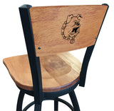 Ferris State Bulldogs L038 Laser Engraved Bar Stool by Holland Bar Stool
