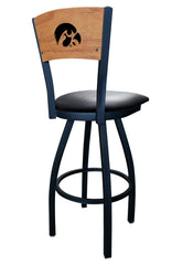 University of Iowa Hawkeyes L038 Laser Engraved Bar Stool by Holland Bar Stool