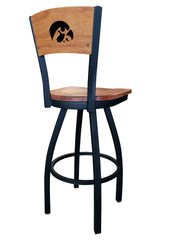 University of Iowa Hawkeyes L038 Laser Engraved Bar Stool by Holland Bar Stool