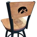 University of Iowa Hawkeyes L038 Laser Engraved Bar Stool by Holland Bar Stool