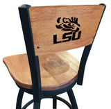 LSU Tigers L038 Laser Engraved Bar Stool by Holland Bar Stool