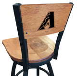 Arizona Diamondbacks L038 Laser Engraved Wood Back Bar Stool by Holland Bar Stool