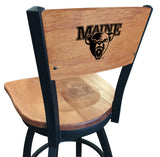 University of Maine Black Bears L038 Laser Engraved Bar Stool by Holland Bar Stool