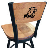 Northern Michigan University Wildcats L038 Laser Engraved Bar Stool by Holland Bar Stool