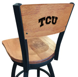 Texas Christian University Horned Frogs L038 Laser Engraved Bar Stool by Holland Bar Stool