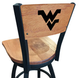 West Virginia Mountaineers L038 Laser Engraved Bar Stool by Holland Bar Stool