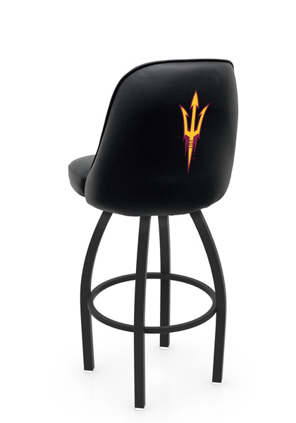 Arizona State University L048 Swivel Bar Stool with Full Bucket Seat | NCAA Arizona State University Full Bucket Bar Stool with Fork Logo
