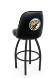 Bemidji State University L048 Swivel Bar Stool with Full Bucket Seat | NCAA Bemidji State University Full Bucket Bar Stool with Beavers Logo