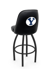 Brigham Young University L048 Swivel Bar Stool with Full Bucket Seat | NCAA Brigham Young University Full Bucket Bar Stool with Script Logo