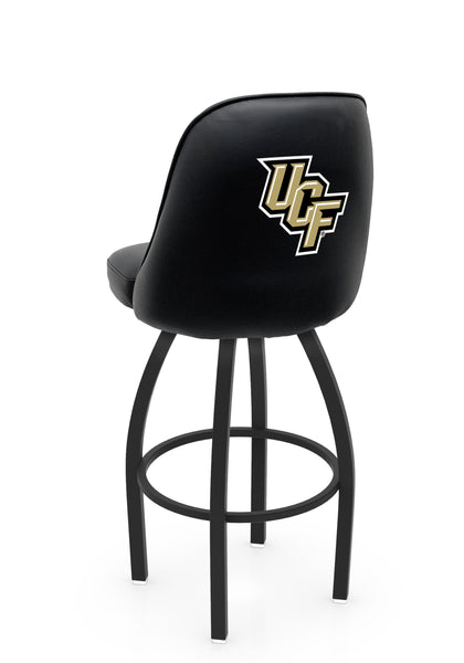 University of Central Florida L048 Swivel Bar Stool with Full Bucket Seat | NCAA University of Central Florida Full Bucket Bar Stool with Knights Logo