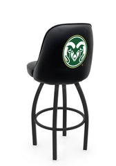 Colorado State University L048 Swivel Bar Stool with Full Bucket Seat | NCAA Colorado State University Full Bucket Bar Stool with Rams Logo