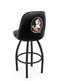 Florida State Seminoles Head L048 Swivel Bar Stool with Full Bucket Seat | NCAA Florida State Full Bucket Bar Stool with FSU Head Logo
