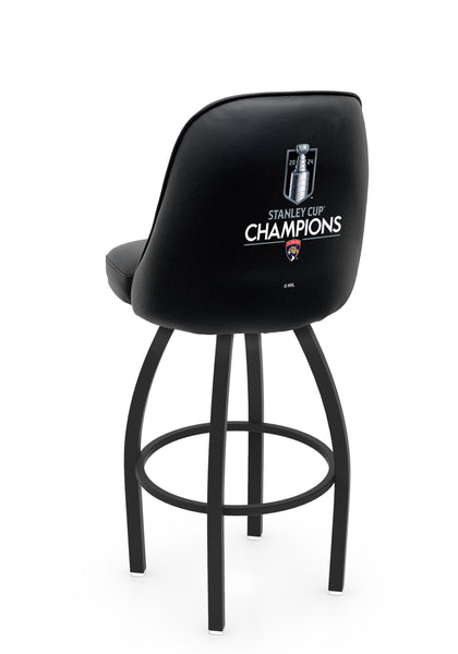 NHL Florida Panthers 2024 Stanley Cup L048 Swivel Bar Stool with Full Bucket Seat | Florida Panthers 2024 Hockey Team Full Bucket Bar Stool with Licensed Logo