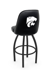 Kansas State L048 Swivel Bar Stool with Full Bucket Seat | NCAA Kansas State Full Bucket Bar Stool with Wildcats Logo