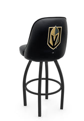 NHL Vegas Golden Knights L048 Swivel Bar Stool with Full Bucket Seat | Vegas Golden Knights Hockey Team Full Bucket Bar Stool with Licensed Logo
