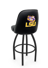 Louisiana State University L048 Swivel Bar Stool with Full Bucket Seat | NCAA Louisiana State University Full Bucket Bar Stool with Tigers Logo