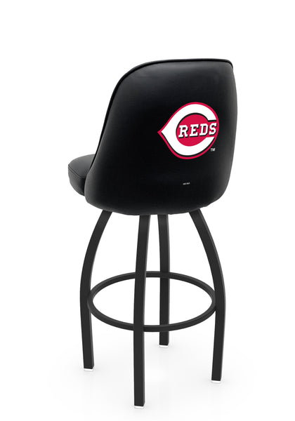 MLB Cincinnati Reds L048 Swivel Bar Stool with Full Bucket Seat | Cincinnati Reds Baseball Team Full Bucket Bar Stool with Licensed Logo