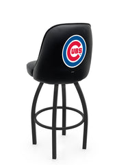 MLB Chicago Cubs L048 Swivel Bar Stool with Full Bucket Seat | Chicago Cubs Baseball Team Full Bucket Bar Stool with Licensed Logo