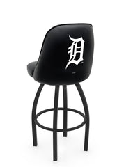 MLB Detroit Tigers L048 Swivel Bar Stool with Full Bucket Seat | Detroit Tigers Baseball Team Full Bucket Bar Stool with Licensed Logo