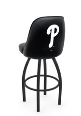 MLB Philadelphia Phillies L048 Swivel Bar Stool with Full Bucket Seat | Philadelphia Phillies Baseball Team Full Bucket Bar Stool with Licensed Logo