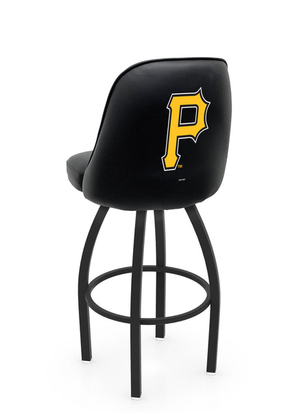 MLB Pittsburgh Pirates L048 Swivel Bar Stool with Full Bucket Seat | Pittsburgh Pirates Baseball Team Full Bucket Bar Stool with Licensed Logo