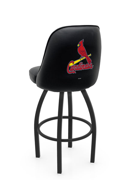 MLB St. Louis Cardinals L048 Swivel Bar Stool with Full Bucket Seat | St. Louis Cardinals Baseball Team Full Bucket Bar Stool with Licensed Logo