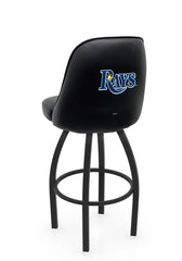 MLB Tampa Bay Rays L048 Swivel Bar Stool with Full Bucket Seat | Tampa Bay Rays Baseball Team Full Bucket Bar Stool with Licensed Logo