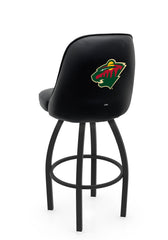 NHL Minnesota Wild L048 Swivel Bar Stool with Full Bucket Seat | Minnesota Wild Hockey Team Full Bucket Bar Stool with Licensed Logo
