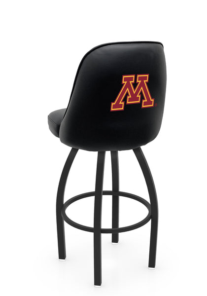 University of Minnesota L048 Swivel Bar Stool with Full Bucket Seat | NCAA University of Minnesota Full Bucket Bar Stool with Gophers Logo