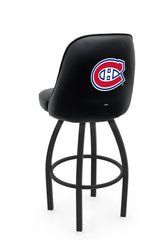 NHL Montreal Canadiens L048 Swivel Bar Stool with Full Bucket Seat | Montreal Canadiens Hockey Team Full Bucket Bar Stool with Licensed Logo