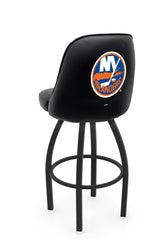 NHL New York Islanders L048 Swivel Bar Stool with Full Bucket Seat | New York Islanders Hockey Team Full Bucket Bar Stool with Licensed Logo