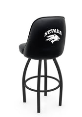 University of Nevada L048 Swivel Bar Stool with Full Bucket Seat | NCAA University of Nevada Full Bucket Bar Stool with Wolf Pack Logo