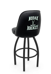 North Dakota Hockey L048 Swivel Bar Stool with Full Bucket Seat | NCAA North Dakota Hockey Full Bucket Bar Stool with NODAK Logo
