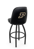Purdue L048 Swivel Bar Stool with Full Bucket Seat | NCAA Purdue Full Bucket Bar Stool with Boilermakers Logo