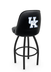 University of Kentucky UK Script L048 Swivel Bar Stool with Full Bucket Seat | NCAA University of Kentucky Full Bucket Bar Stool with Wildcats Logo