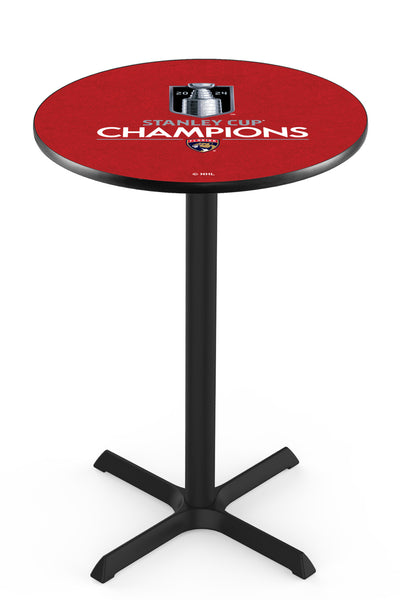 L211 NHL Florida Panthers 2024 Stanley Cup Champions Pub Table