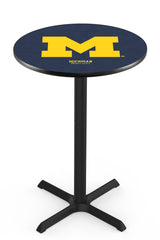 L211 NCAA University of Michigan Wolverines Pub Table | Holland Bar Stool University of Michigan Wolverines Pub Table 