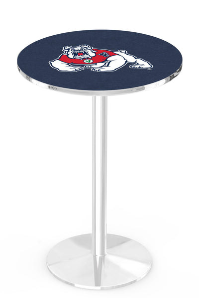 L214 Chrome Fresno State University Bulldogs Pub Table