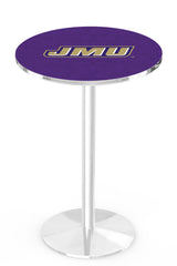 L214 Chrome James Madison Dukes Pub Table
