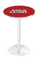 L214 Chrome Louisiana Ragin Cajuns Pub Table