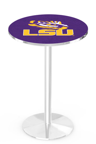 L214 Chrome LSU Tigers Pub Table