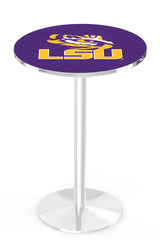 L214 Chrome LSU Tigers Pub Table