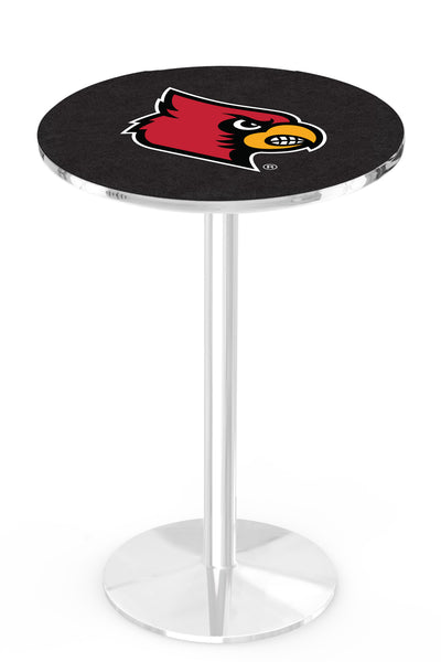 L214 Chrome Louisville Cardinals Pub Table