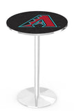 Arizona Diamondbacks L214 Chrome Major League Baseball Pub Table