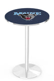L214 Chrome University of Maine Black Bears Pub Table