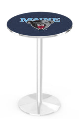 L214 Chrome University of Maine Black Bears Pub Table