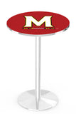 L214 Chrome Maryland Terrapins Pub Table