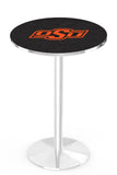 L214 Chrome Oklahoma State University Cowboys Pub Table